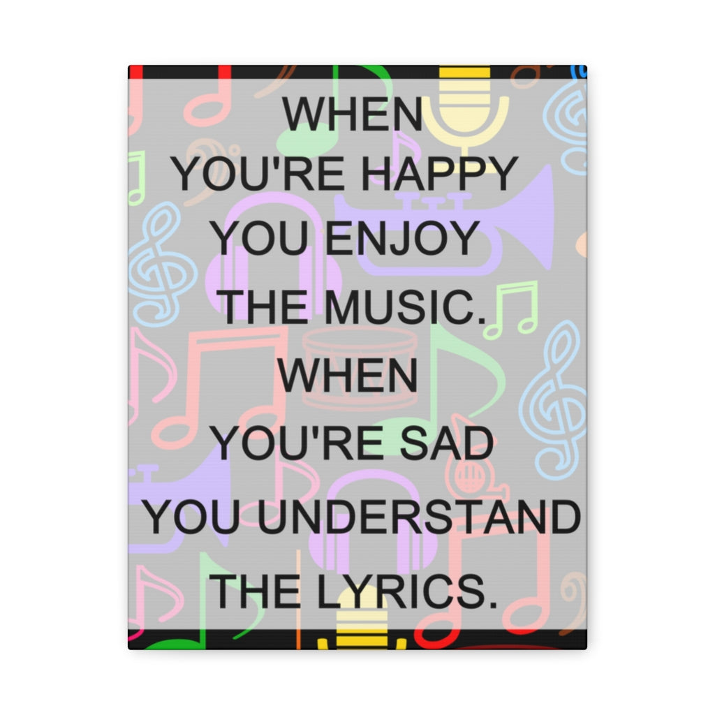 Scripture Walls Inspirational Wall Art Enjoy The Music Motivation Wall Decor for Home Office Gym Inspiring Success Quote Print Ready to Hang Unframed-Express Your Love Gifts