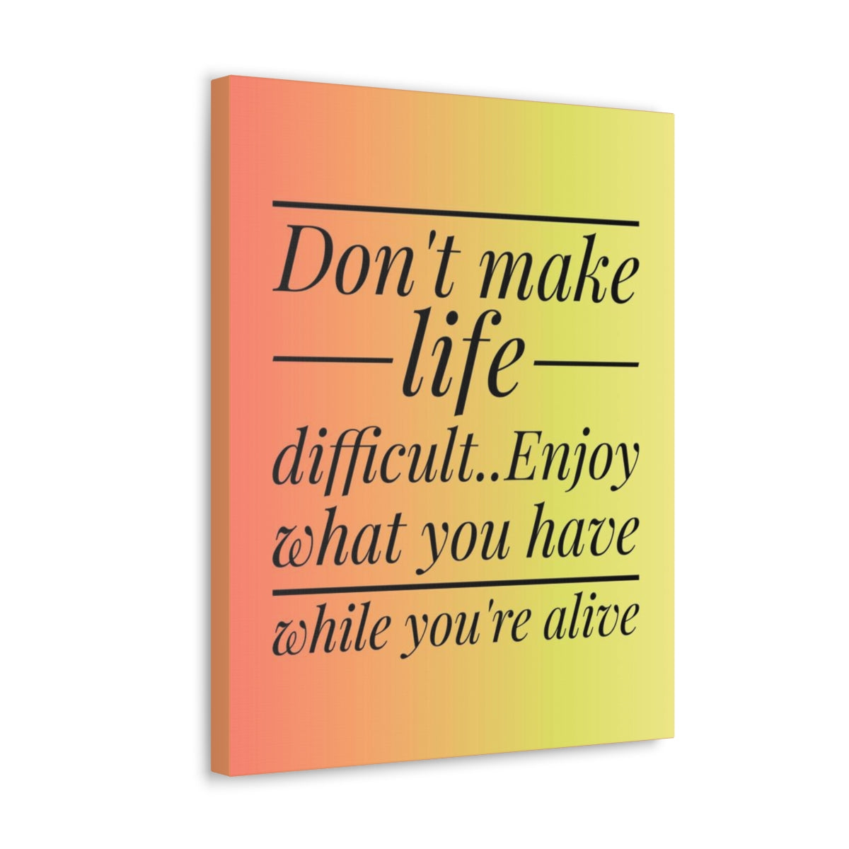 Scripture Walls Inspirational Wall Art Enjoy What You Have Motivation Wall Decor for Home Office Gym Inspiring Success Quote Print Ready to Hang Unframed-Express Your Love Gifts