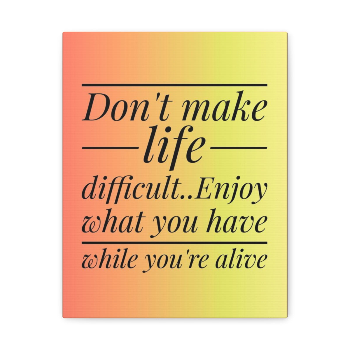 Scripture Walls Inspirational Wall Art Enjoy What You Have Motivation Wall Decor for Home Office Gym Inspiring Success Quote Print Ready to Hang Unframed-Express Your Love Gifts