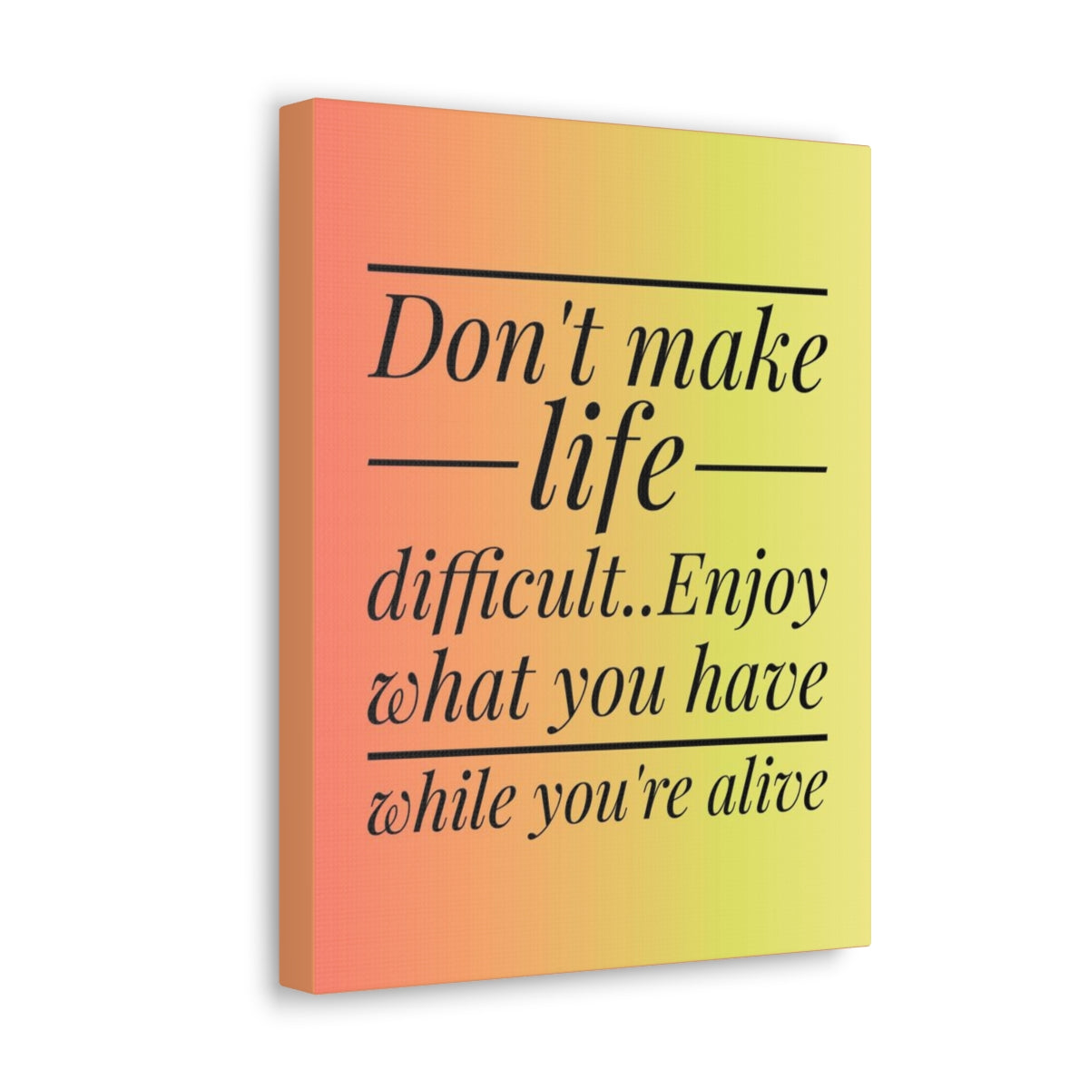 Scripture Walls Inspirational Wall Art Enjoy What You Have Motivation Wall Decor for Home Office Gym Inspiring Success Quote Print Ready to Hang Unframed-Express Your Love Gifts
