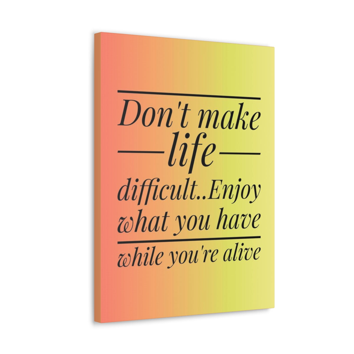 Scripture Walls Inspirational Wall Art Enjoy What You Have Motivation Wall Decor for Home Office Gym Inspiring Success Quote Print Ready to Hang Unframed-Express Your Love Gifts
