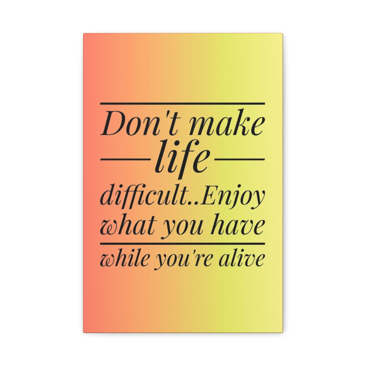 Scripture Walls Inspirational Wall Art Enjoy What You Have Motivation Wall Decor for Home Office Gym Inspiring Success Quote Print Ready to Hang Unframed-Express Your Love Gifts