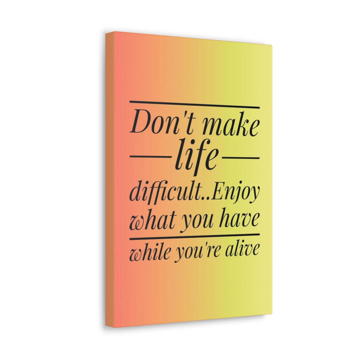 Scripture Walls Inspirational Wall Art Enjoy What You Have Motivation Wall Decor for Home Office Gym Inspiring Success Quote Print Ready to Hang Unframed-Express Your Love Gifts