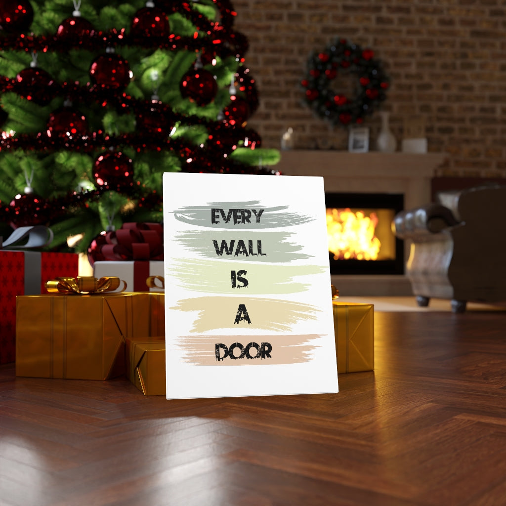 Scripture Walls Inspirational Wall Art Every Wall Is A Door Wall Art Motivation Wall Decor for Home Office Gym Inspiring Success Quote Print Ready to Hang Unframed-Express Your Love Gifts