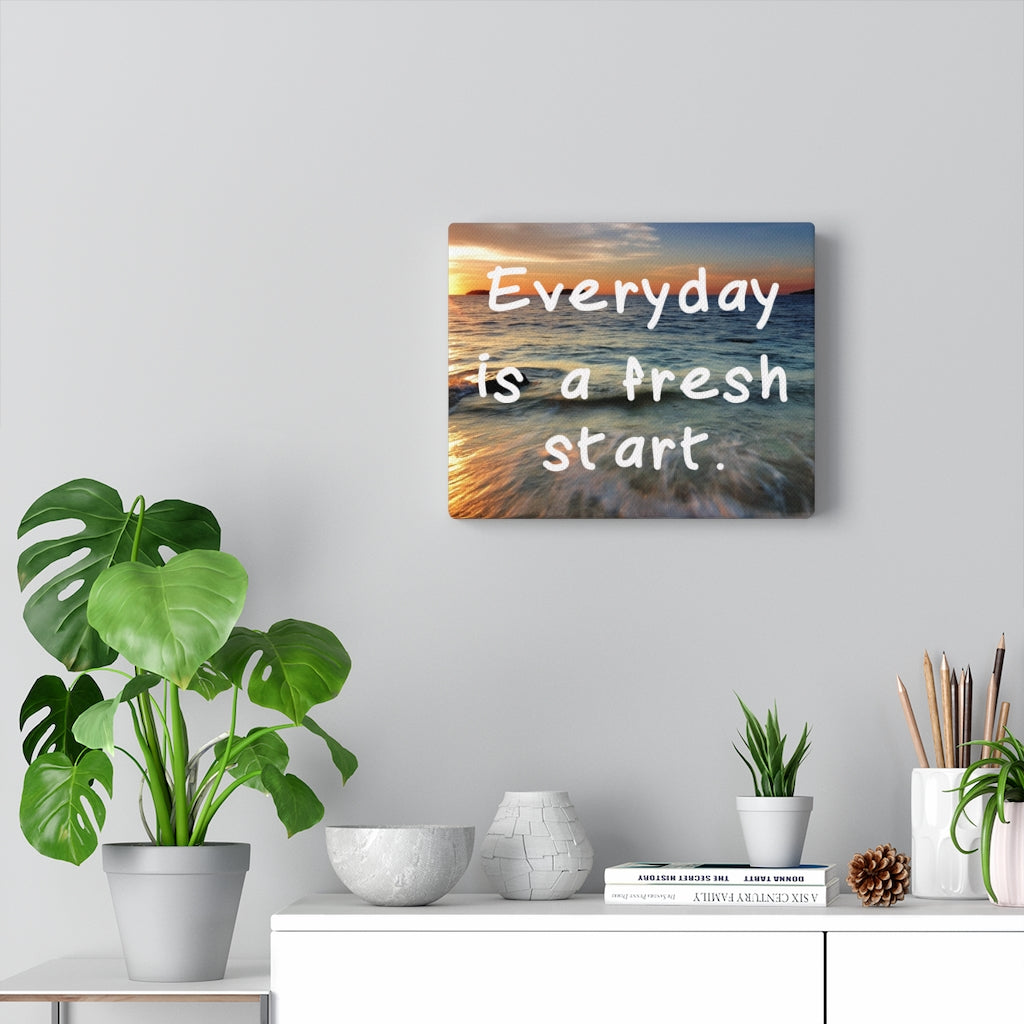 Scripture Walls Inspirational Wall Art Everyday Is A Fresh Day Motivational Print Ready to Hang Artwork Unframed-Express Your Love Gifts