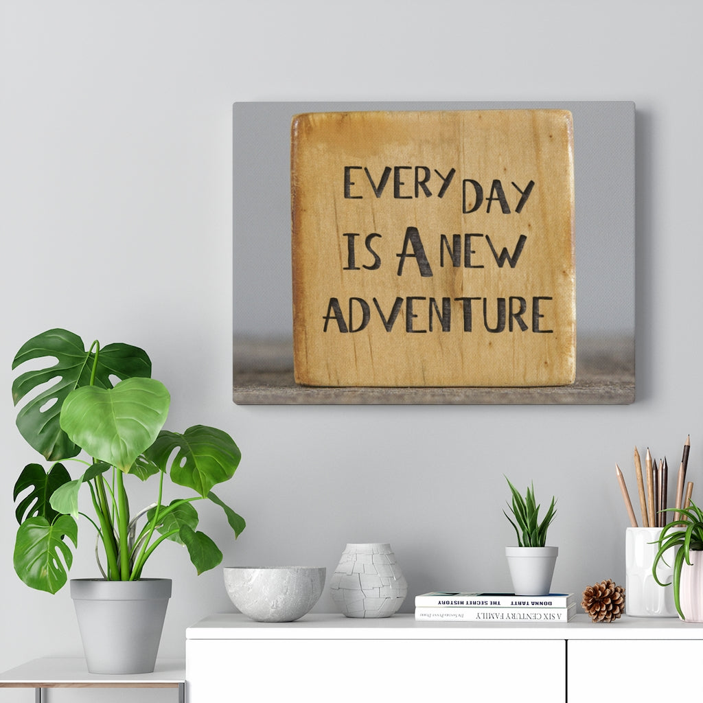 Scripture Walls Inspirational Wall Art Everyday Is A New Adventure Motivational Print Ready to Hang Artwork Unframed-Express Your Love Gifts