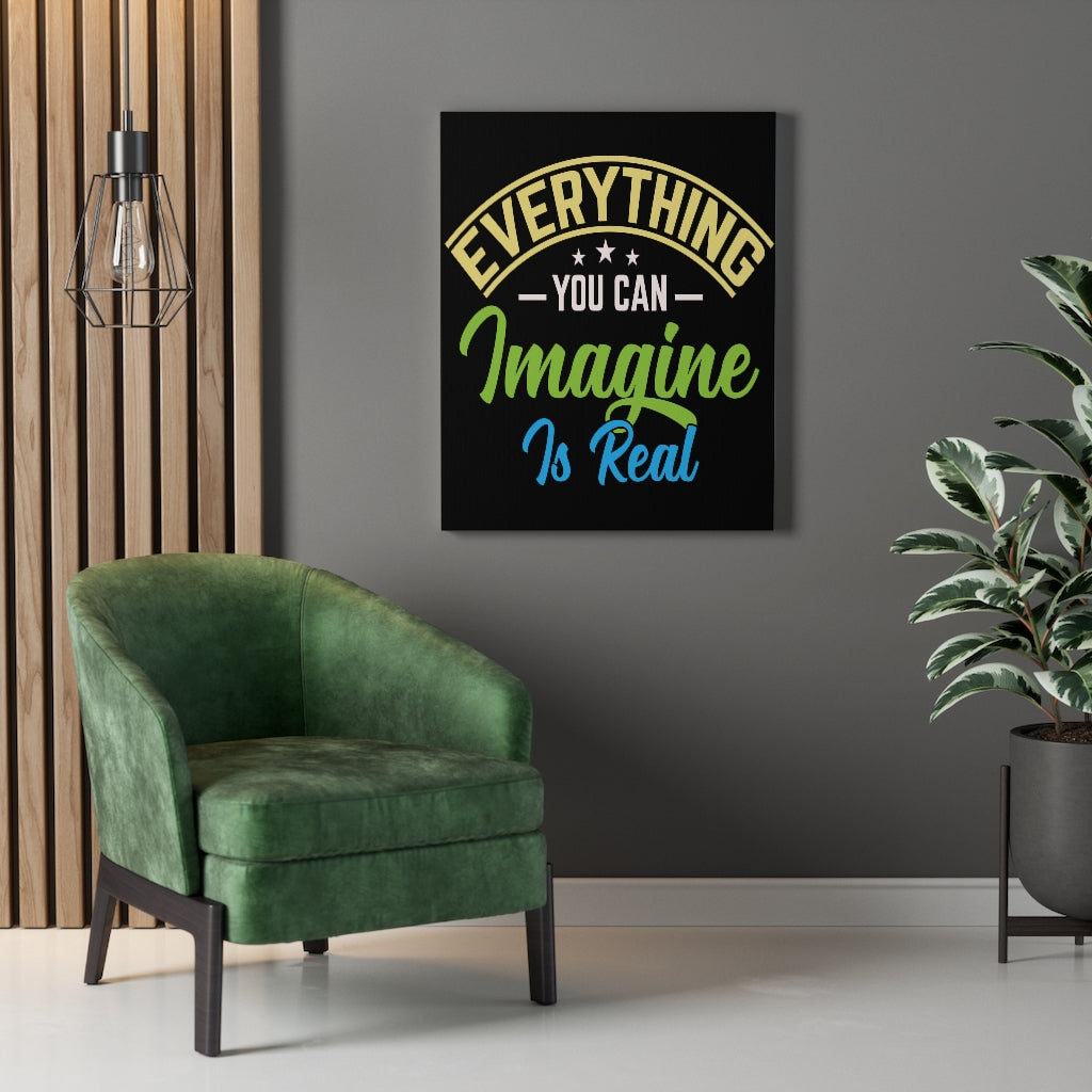 Scripture Walls Inspirational Wall Art Everything You Can Imagine Is Real Wall Art Motivation Wall Decor for Home Office Gym Inspiring Success Quote Print Ready to Hang Unframed-Express Your Love Gifts