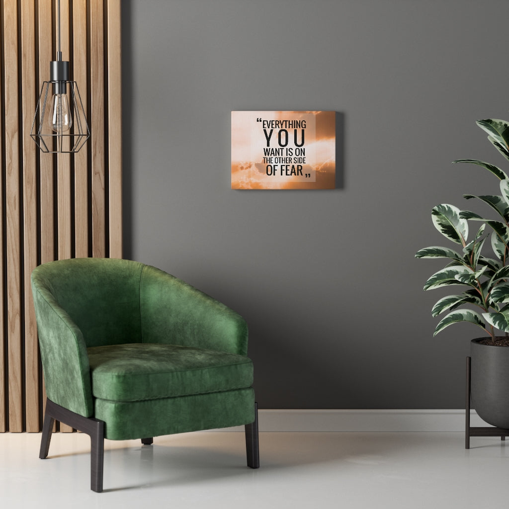 Scripture Walls Inspirational Wall Art Everything You Want Is On Motivational Print Ready to Hang Artwork Unframed-Express Your Love Gifts
