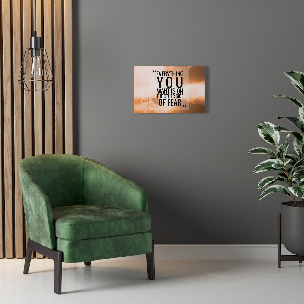 Scripture Walls Inspirational Wall Art Everything You Want Is On Motivational Print Ready to Hang Artwork Unframed-Express Your Love Gifts