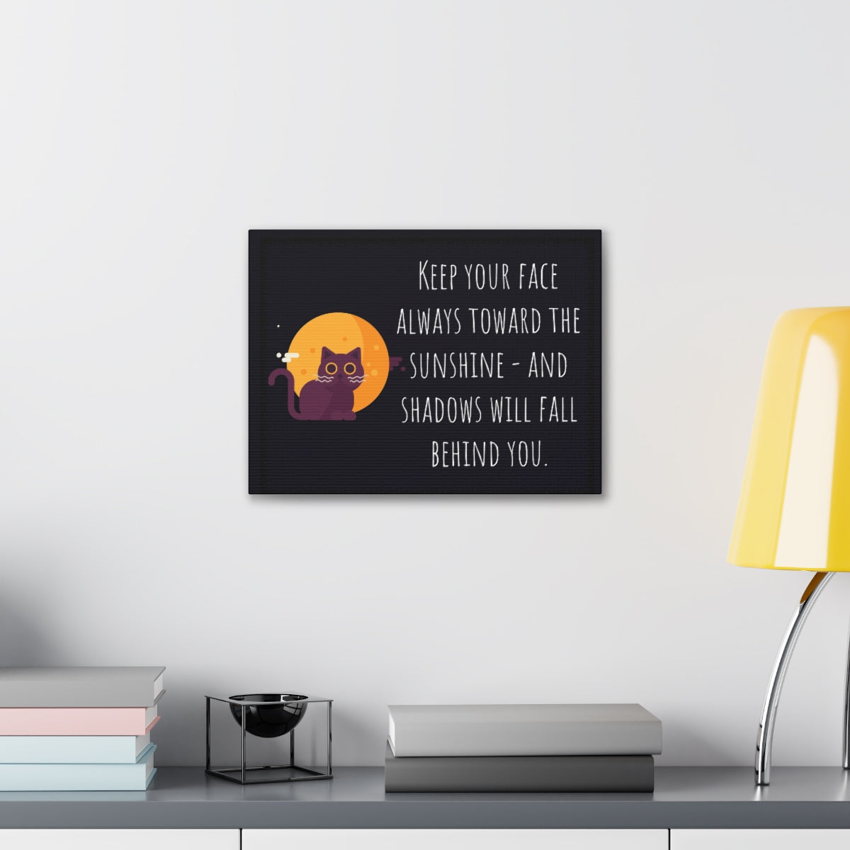 Scripture Walls Inspirational Wall Art Face Toward The Sunshine Motivation Wall Decor for Home Office Gym Inspiring Success Quote Print Ready to Hang Unframed-Express Your Love Gifts