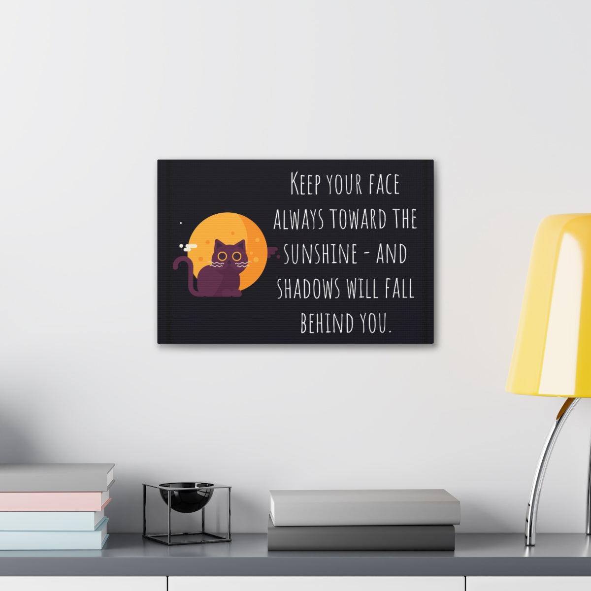Scripture Walls Inspirational Wall Art Face Toward The Sunshine Motivation Wall Decor for Home Office Gym Inspiring Success Quote Print Ready to Hang Unframed-Express Your Love Gifts