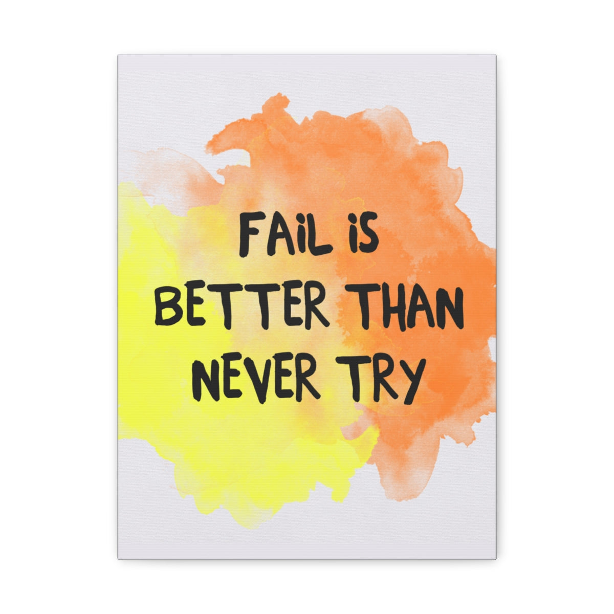 Scripture Walls Inspirational Wall Art Fail Is Never Try Motivation Wall Decor for Home Office Gym Inspiring Success Quote Print Ready to Hang Unframed-Express Your Love Gifts