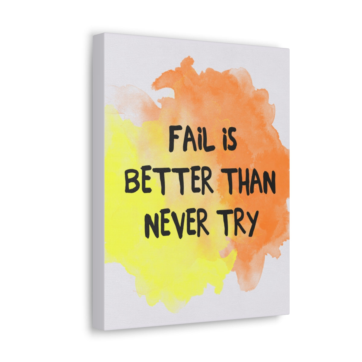 Scripture Walls Inspirational Wall Art Fail Is Never Try Motivation Wall Decor for Home Office Gym Inspiring Success Quote Print Ready to Hang Unframed-Express Your Love Gifts