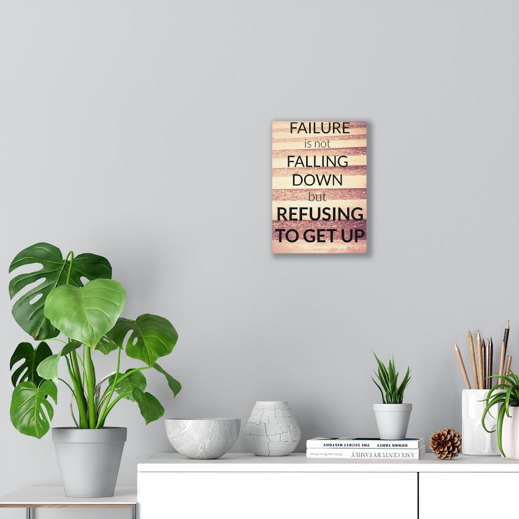 Scripture Walls Inspirational Wall Art Failure Is Not Falling Down Brown Wall Art Motivational Motto Inspiring Prints Artwork Decor Ready to Hang Unframed-Express Your Love Gifts