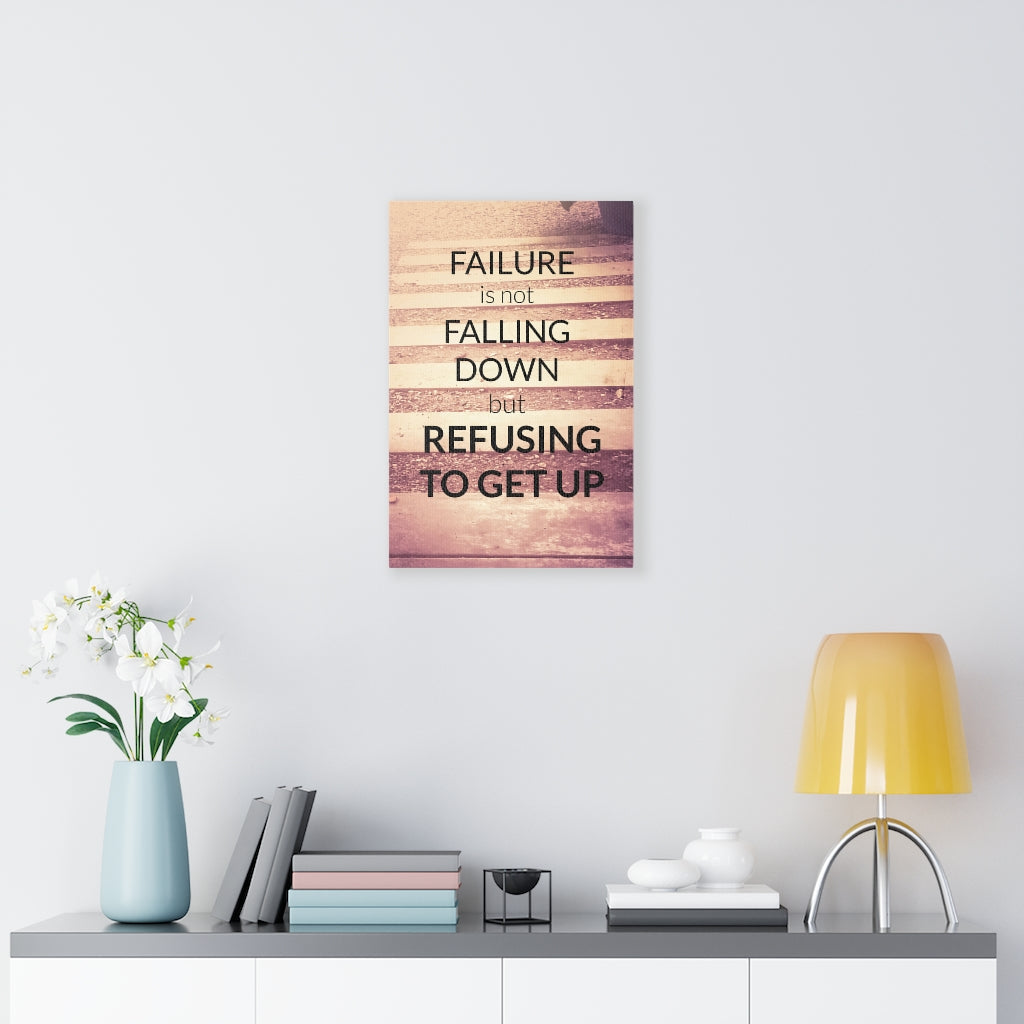 Scripture Walls Inspirational Wall Art Failure Is Not Falling Down Brown Wall Art Motivational Motto Inspiring Prints Artwork Decor Ready to Hang Unframed-Express Your Love Gifts