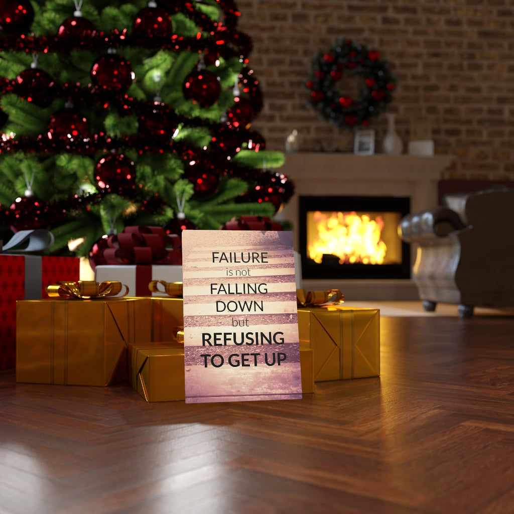 Scripture Walls Inspirational Wall Art Failure Is Not Falling Down Brown Wall Art Motivational Motto Inspiring Prints Artwork Decor Ready to Hang Unframed-Express Your Love Gifts