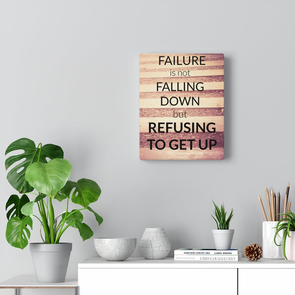 Scripture Walls Inspirational Wall Art Failure Is Not Falling Down Brown Wall Art Motivational Motto Inspiring Prints Artwork Decor Ready to Hang Unframed-Express Your Love Gifts