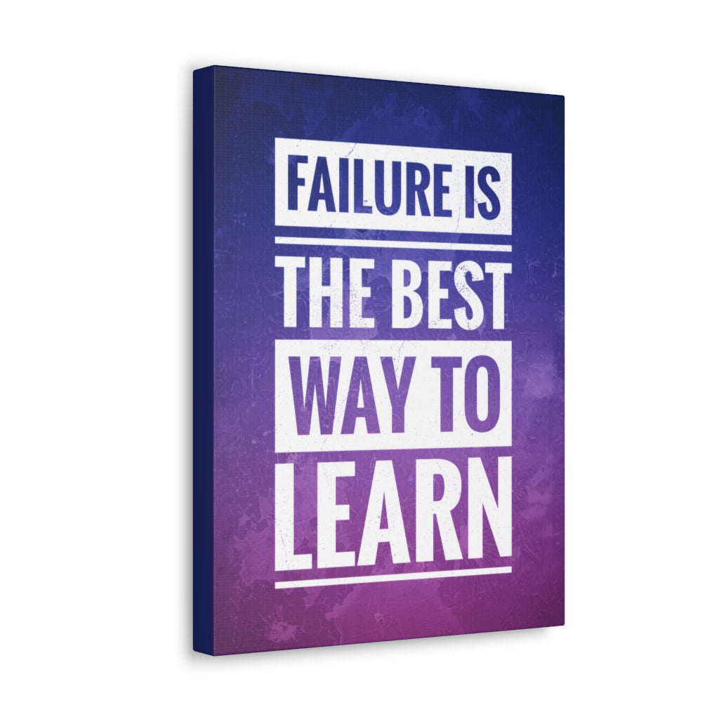 Scripture Walls Inspirational Wall Art Failure Is To Learn Motivation Wall Decor for Home Office Gym Inspiring Success Quote Print Ready to Hang Unframed-Express Your Love Gifts