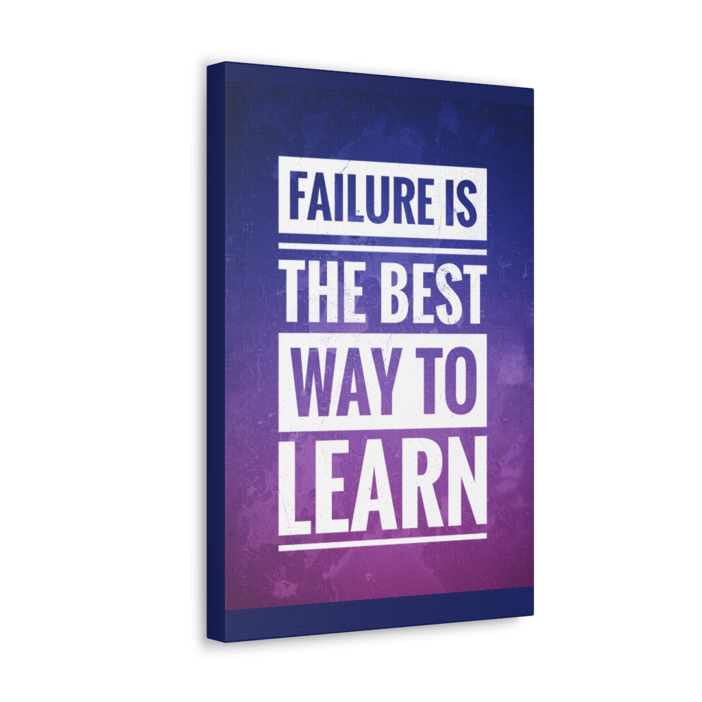 Scripture Walls Inspirational Wall Art Failure Is To Learn Motivation Wall Decor for Home Office Gym Inspiring Success Quote Print Ready to Hang Unframed-Express Your Love Gifts