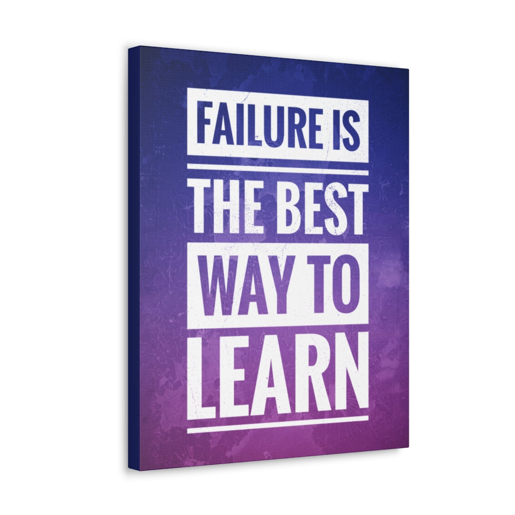 Scripture Walls Inspirational Wall Art Failure Is To Learn Motivation Wall Decor for Home Office Gym Inspiring Success Quote Print Ready to Hang Unframed-Express Your Love Gifts