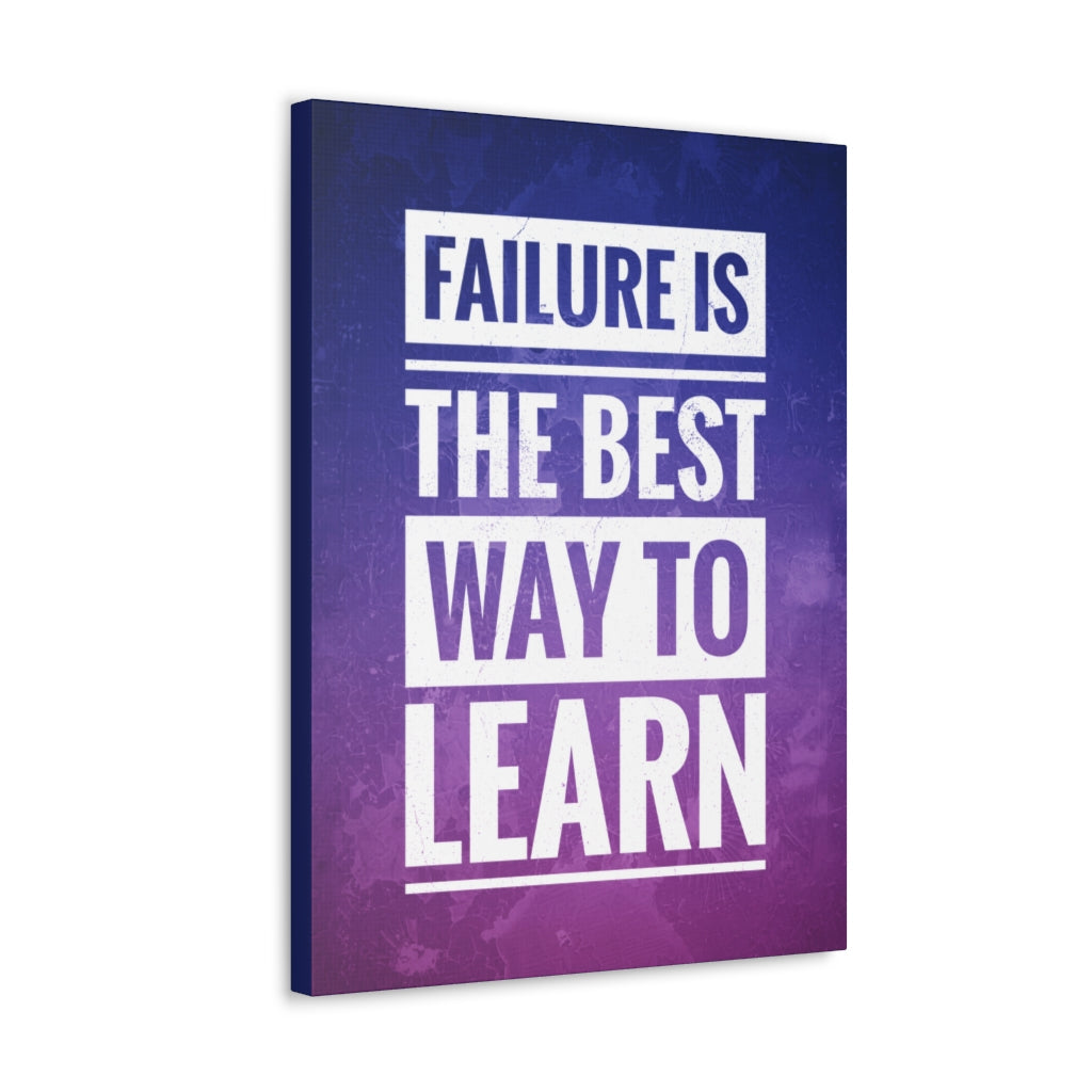 Scripture Walls Inspirational Wall Art Failure Is To Learn Motivation Wall Decor for Home Office Gym Inspiring Success Quote Print Ready to Hang Unframed-Express Your Love Gifts