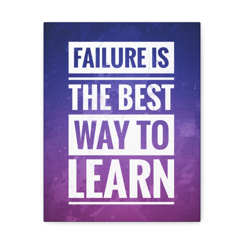 Scripture Walls Inspirational Wall Art Failure Is To Learn Motivation Wall Decor for Home Office Gym Inspiring Success Quote Print Ready to Hang Unframed-Express Your Love Gifts