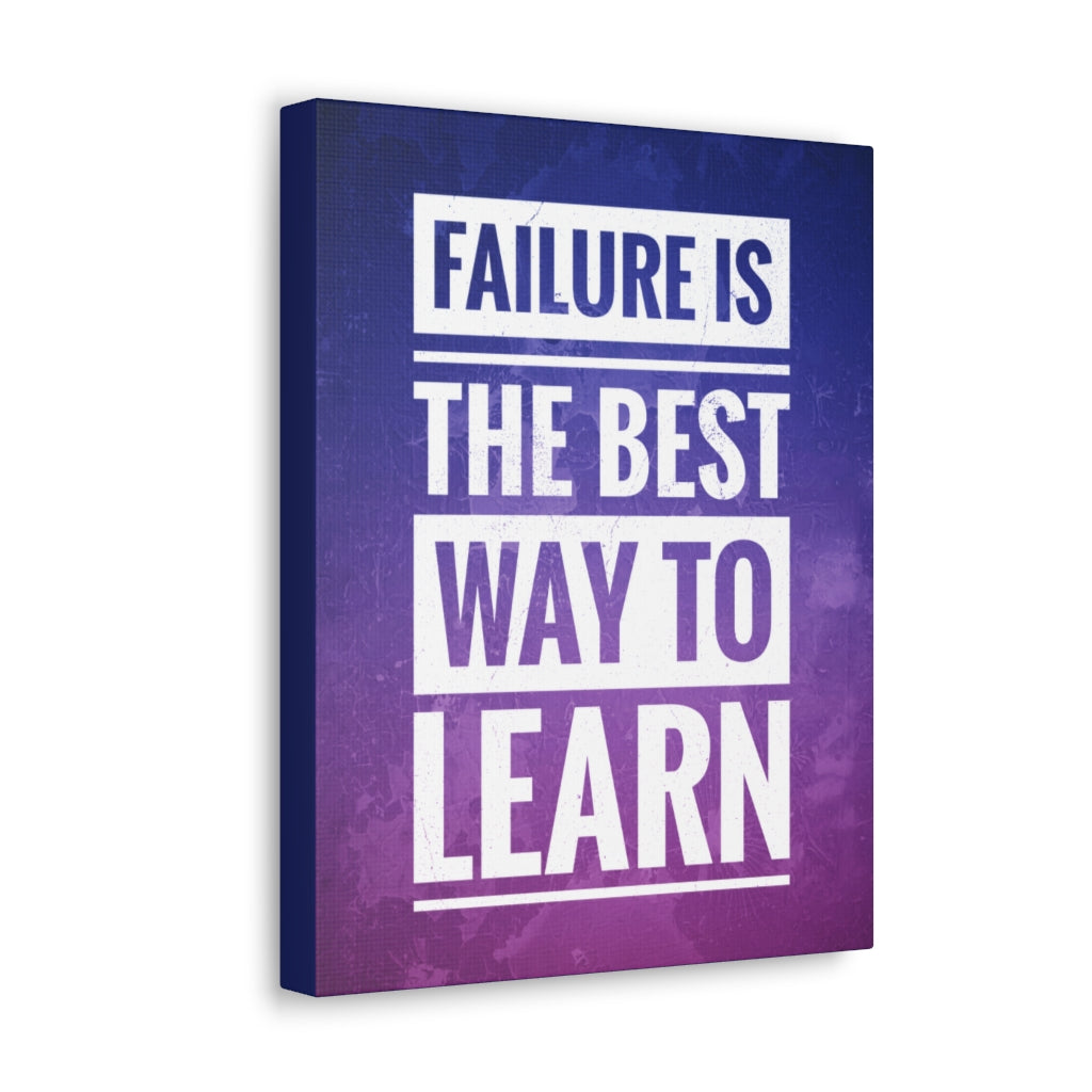 Scripture Walls Inspirational Wall Art Failure Is To Learn Motivation Wall Decor for Home Office Gym Inspiring Success Quote Print Ready to Hang Unframed-Express Your Love Gifts