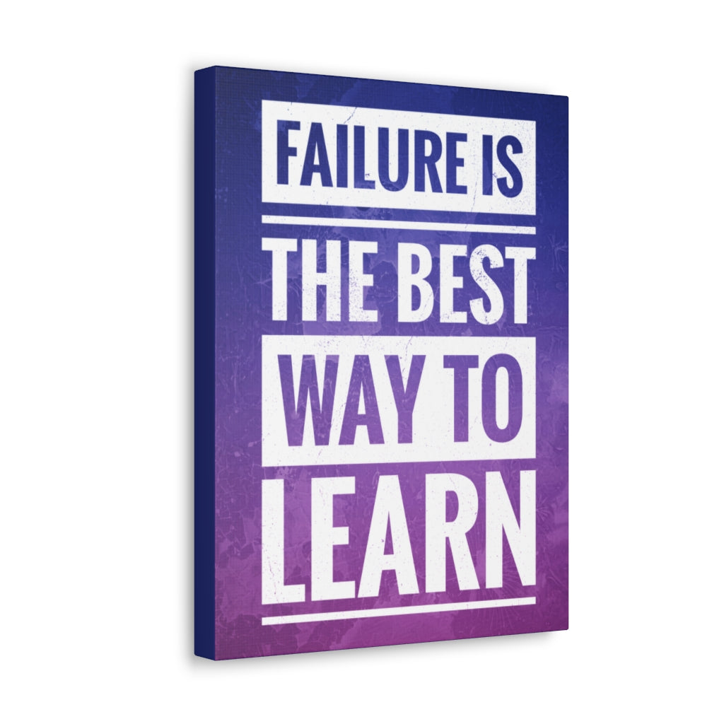 Scripture Walls Inspirational Wall Art Failure Is Way To Learn Motivation Wall Decor for Home Office Gym Inspiring Success Quote Print Ready to Hang Unframed-Express Your Love Gifts