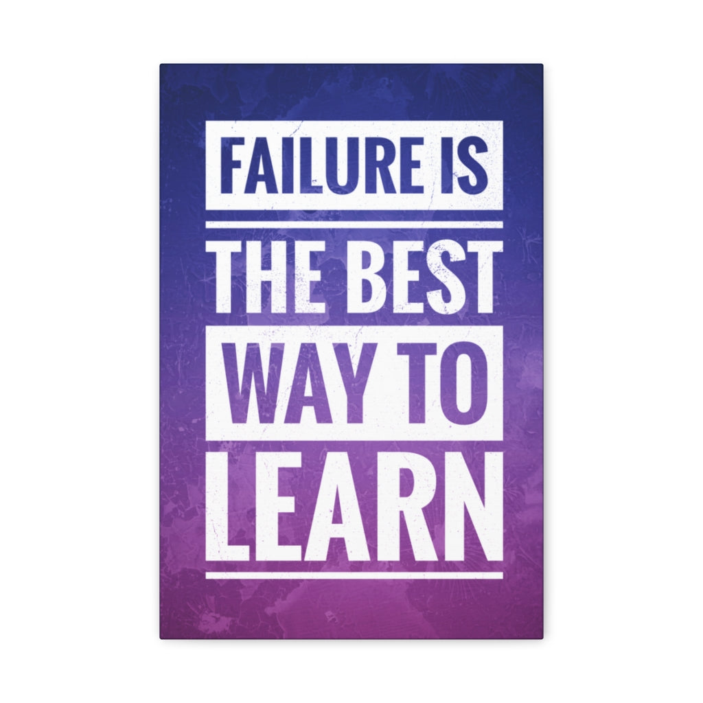 Scripture Walls Inspirational Wall Art Failure Is Way To Learn Motivation Wall Decor for Home Office Gym Inspiring Success Quote Print Ready to Hang Unframed-Express Your Love Gifts