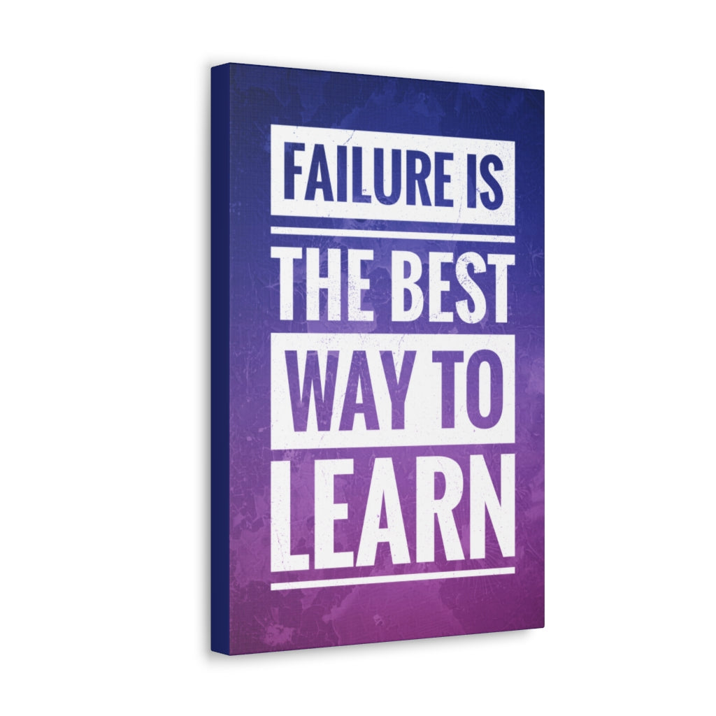 Scripture Walls Inspirational Wall Art Failure Is Way To Learn Motivation Wall Decor for Home Office Gym Inspiring Success Quote Print Ready to Hang Unframed-Express Your Love Gifts