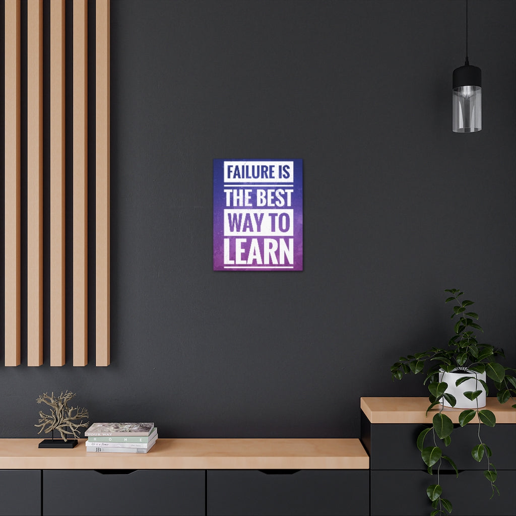 Scripture Walls Inspirational Wall Art Failure Is Way To Learn Motivation Wall Decor for Home Office Gym Inspiring Success Quote Print Ready to Hang Unframed-Express Your Love Gifts