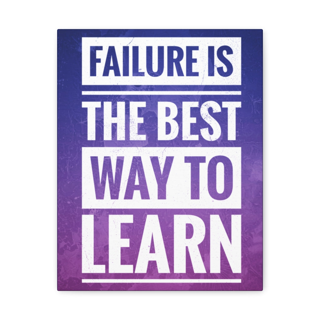 Scripture Walls Inspirational Wall Art Failure Is Way To Learn Motivation Wall Decor for Home Office Gym Inspiring Success Quote Print Ready to Hang Unframed-Express Your Love Gifts