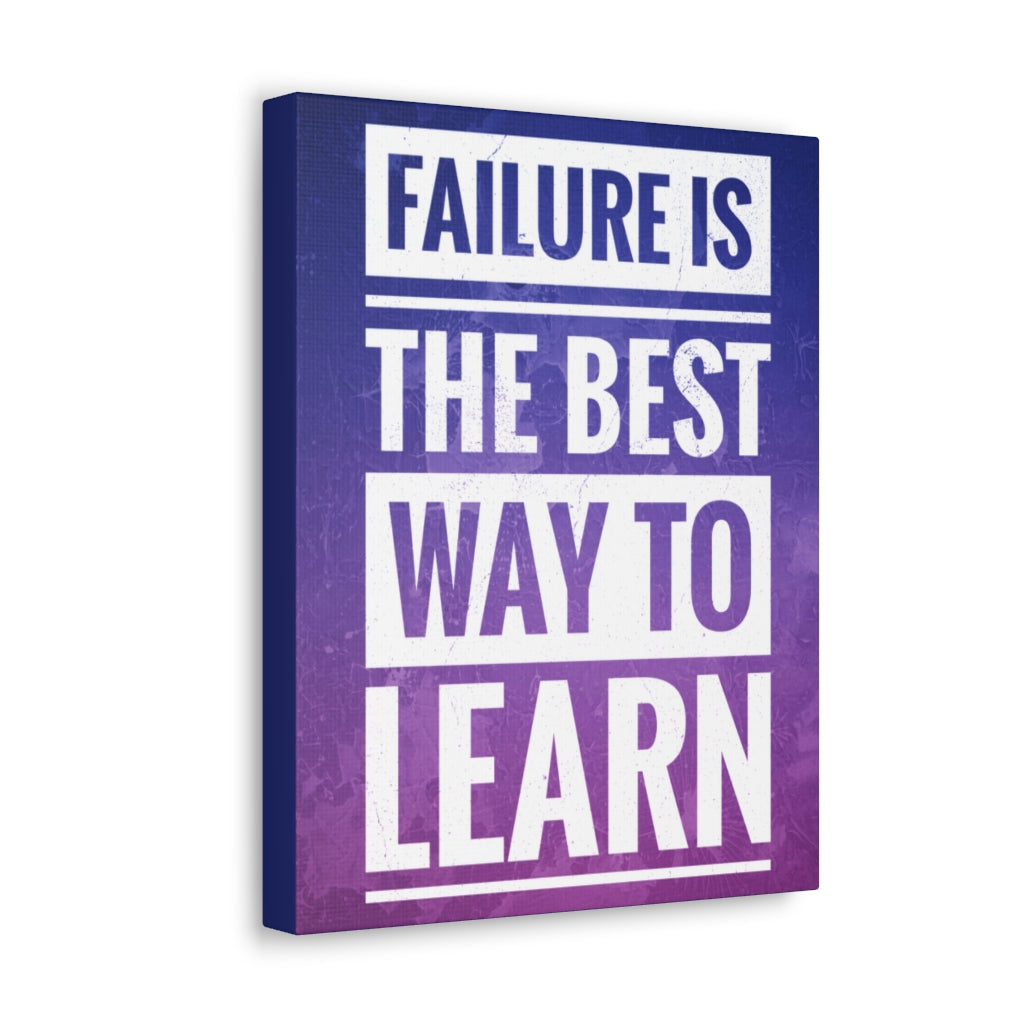 Scripture Walls Inspirational Wall Art Failure Is Way To Learn Motivation Wall Decor for Home Office Gym Inspiring Success Quote Print Ready to Hang Unframed-Express Your Love Gifts