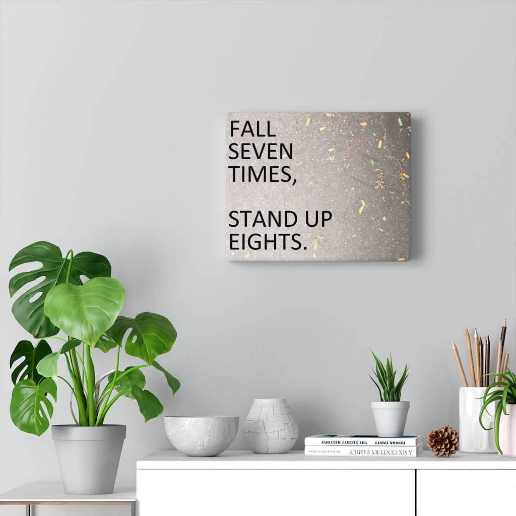 Scripture Walls Inspirational Wall Art Fall Seven Times Stand Up Eights Motivational Print Ready to Hang Artwork Unframed-Express Your Love Gifts