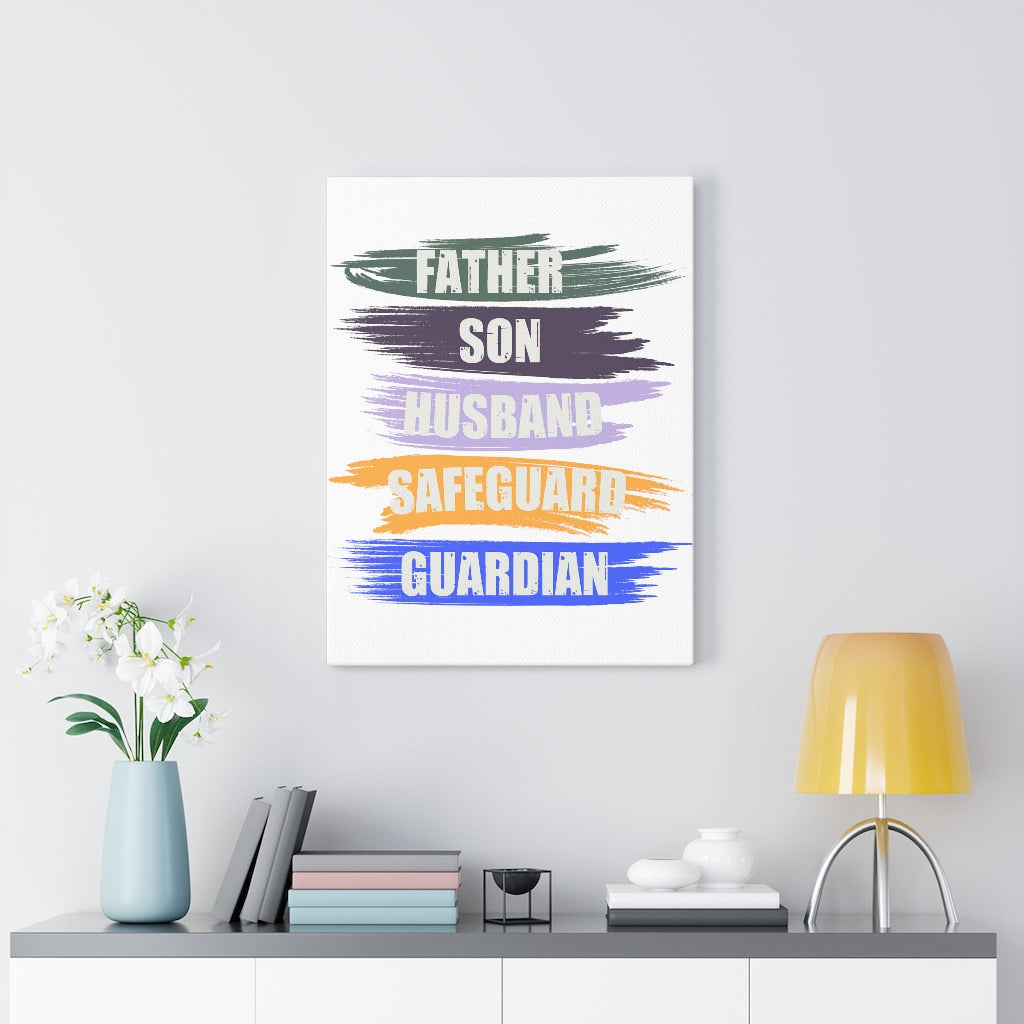 Scripture Walls Inspirational Wall Art Father Son Husband Safeguard Guardian Wall Art Motivation Wall Decor for Home Office Gym Inspiring Success Quote Print Ready to Hang Unframed-Express Your Love Gifts