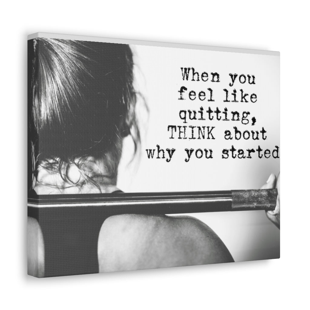 Scripture Walls Inspirational Wall Art Feel Like Quitting Motivation Wall Decor for Home Office Gym Inspiring Success Quote Print Ready to Hang Unframed-Express Your Love Gifts