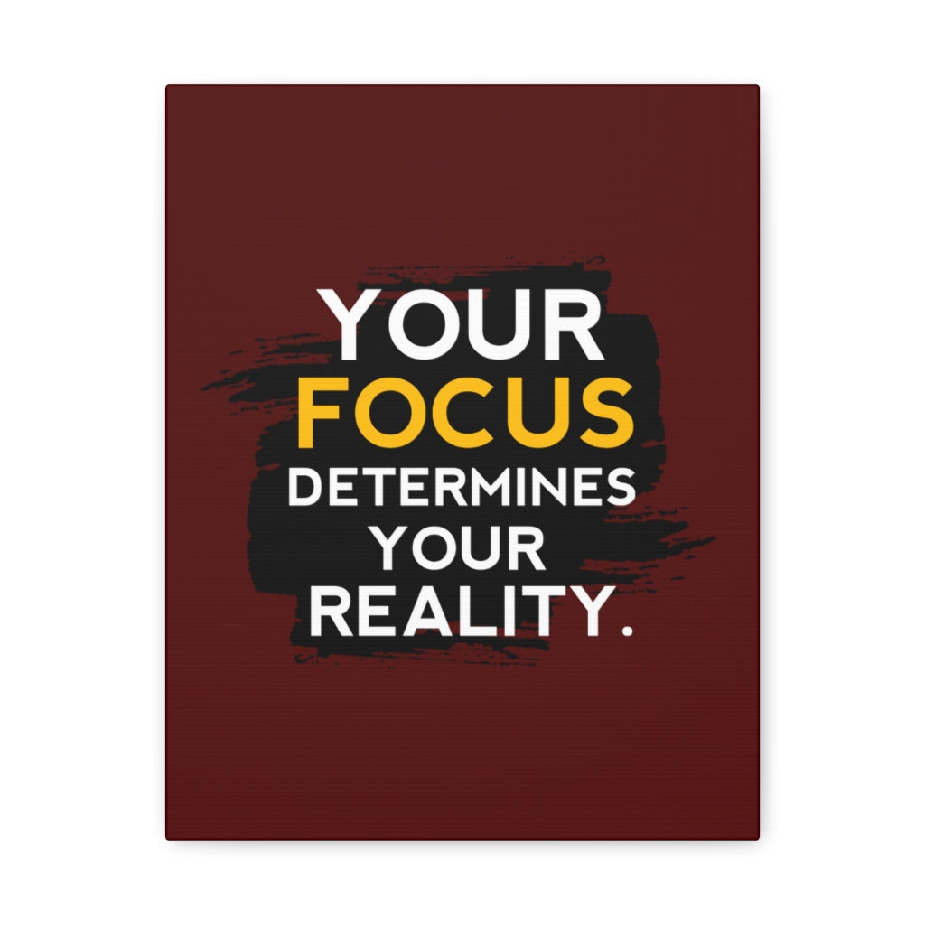 Scripture Walls Inspirational Wall Art Focus Determines Your Reality Motivation Wall Decor for Home Office Gym Inspiring Success Quote Print Ready to Hang Unframed-Express Your Love Gifts