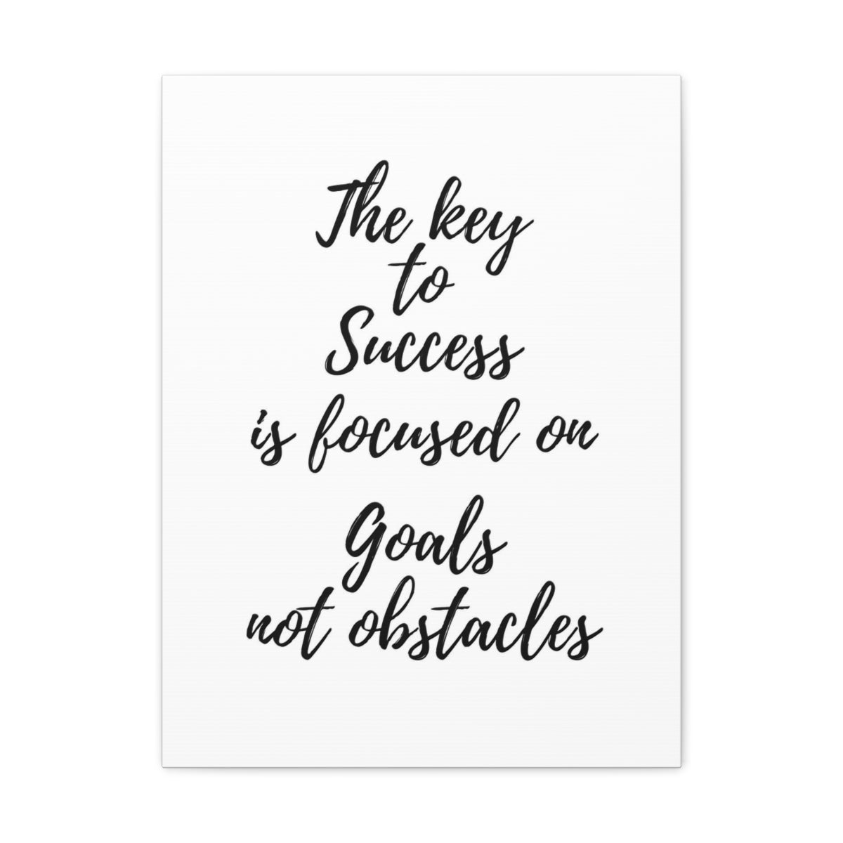 Scripture Walls Inspirational Wall Art Focused On Goals Not Obstacles Motivation Wall Decor for Home Office Gym Inspiring Success Quote Print Ready to Hang Unframed-Express Your Love Gifts