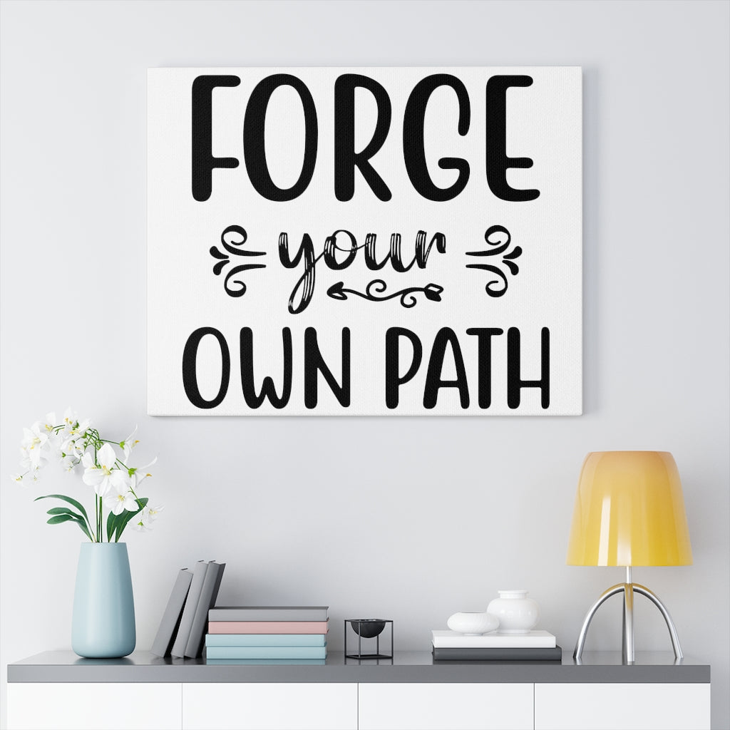 Scripture Walls Inspirational Wall Art Forge Your Own Path Wall Art Motivation Wall Decor for Home Office Gym Inspiring Success Quote Print Ready to Hang Unframed-Express Your Love Gifts