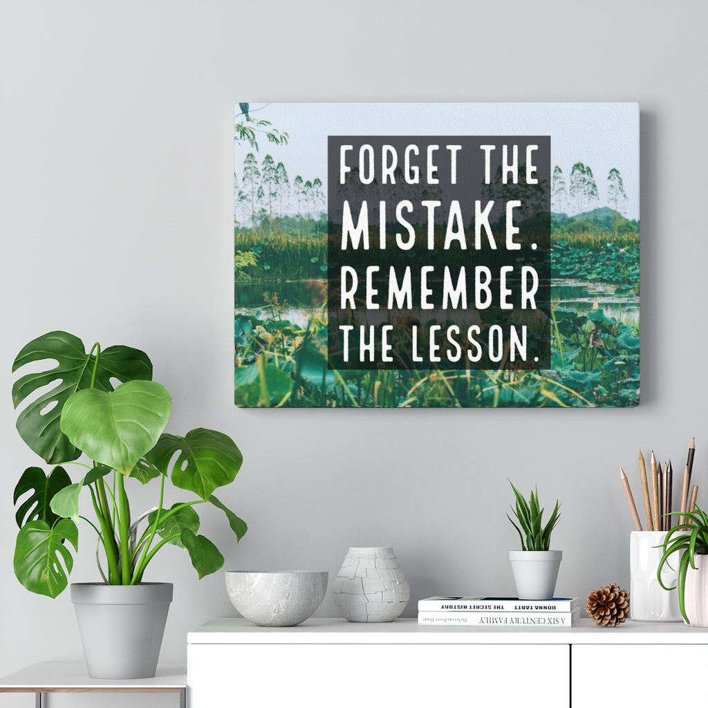 Scripture Walls Inspirational Wall Art Forget The Mistake Motivational Print Ready to Hang Artwork Unframed-Express Your Love Gifts