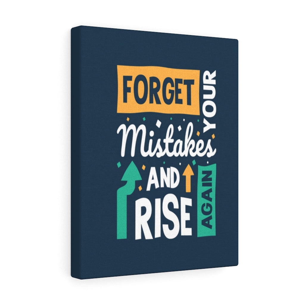 Scripture Walls Inspirational Wall Art Forget Your Mistakes And Rise Again Wall Art Motivation Wall Decor for Home Office Gym Inspiring Success Quote Print Ready to Hang Unframed-Express Your Love Gifts