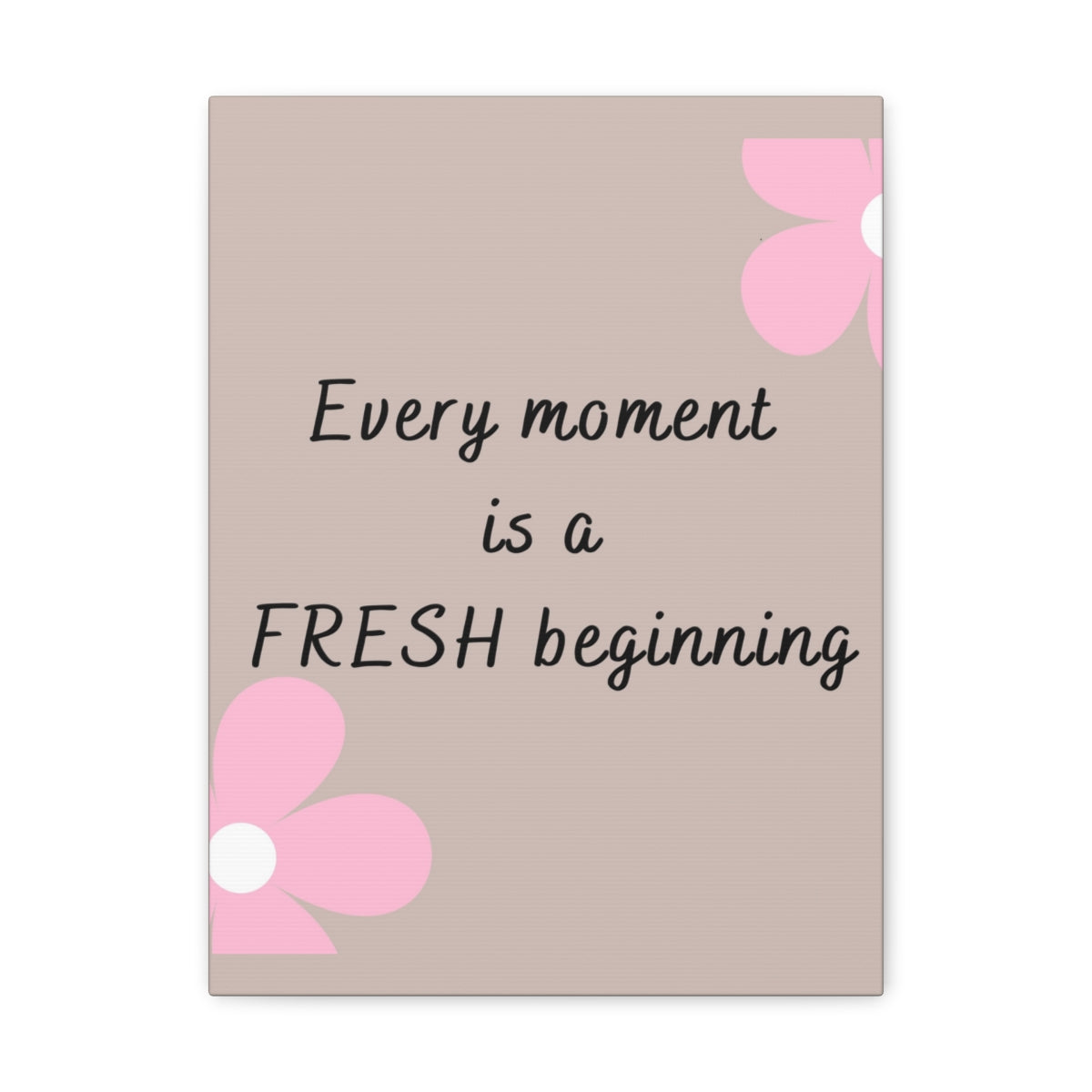 Scripture Walls Inspirational Wall Art Fresh Beginning Every Moment Motivation Wall Decor for Home Office Gym Inspiring Success Quote Print Ready to Hang Unframed-Express Your Love Gifts