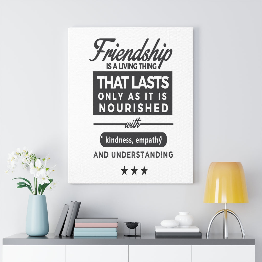 Scripture Walls Inspirational Wall Art Friendship Is A Living Thing Wall Art Motivation Wall Decor for Home Office Gym Inspiring Success Quote Print Ready to Hang Unframed-Express Your Love Gifts