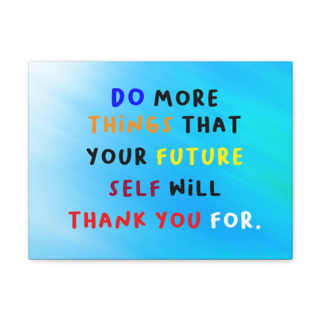 Scripture Walls Inspirational Wall Art Future Self Will Thank You Motivation Wall Decor for Home Office Gym Inspiring Success Quote Print Ready to Hang Unframed-Express Your Love Gifts