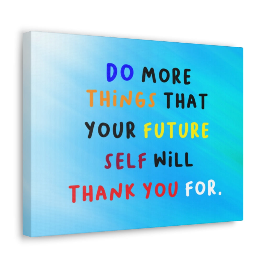 Scripture Walls Inspirational Wall Art Future Self Will Thank You Motivation Wall Decor for Home Office Gym Inspiring Success Quote Print Ready to Hang Unframed-Express Your Love Gifts
