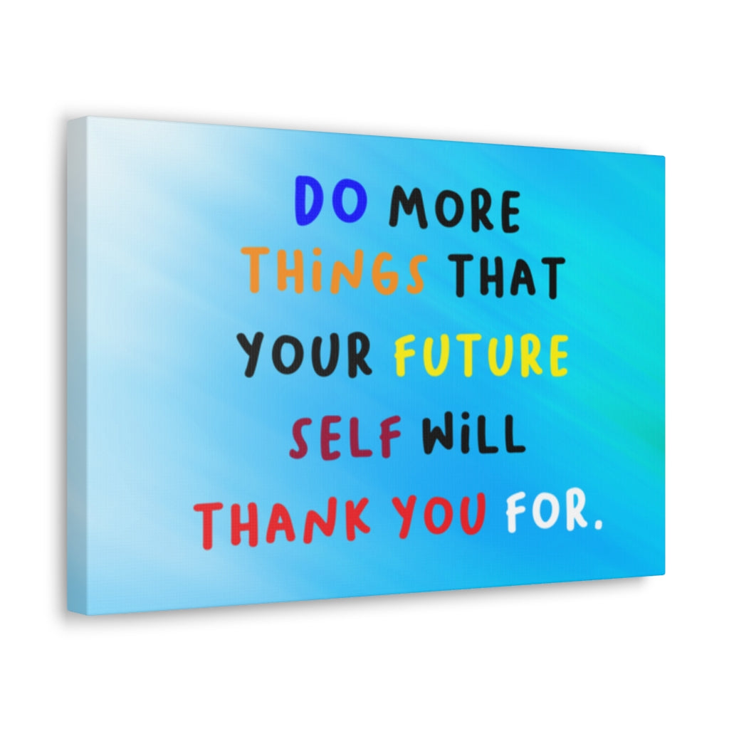 Scripture Walls Inspirational Wall Art Future Self Will Thank You Motivation Wall Decor for Home Office Gym Inspiring Success Quote Print Ready to Hang Unframed-Express Your Love Gifts