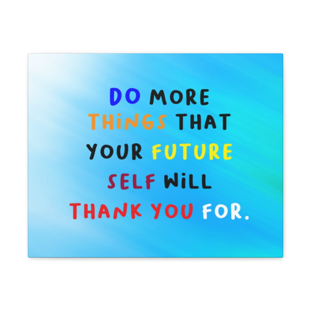 Scripture Walls Inspirational Wall Art Future Self Will Thank You Motivation Wall Decor for Home Office Gym Inspiring Success Quote Print Ready to Hang Unframed-Express Your Love Gifts