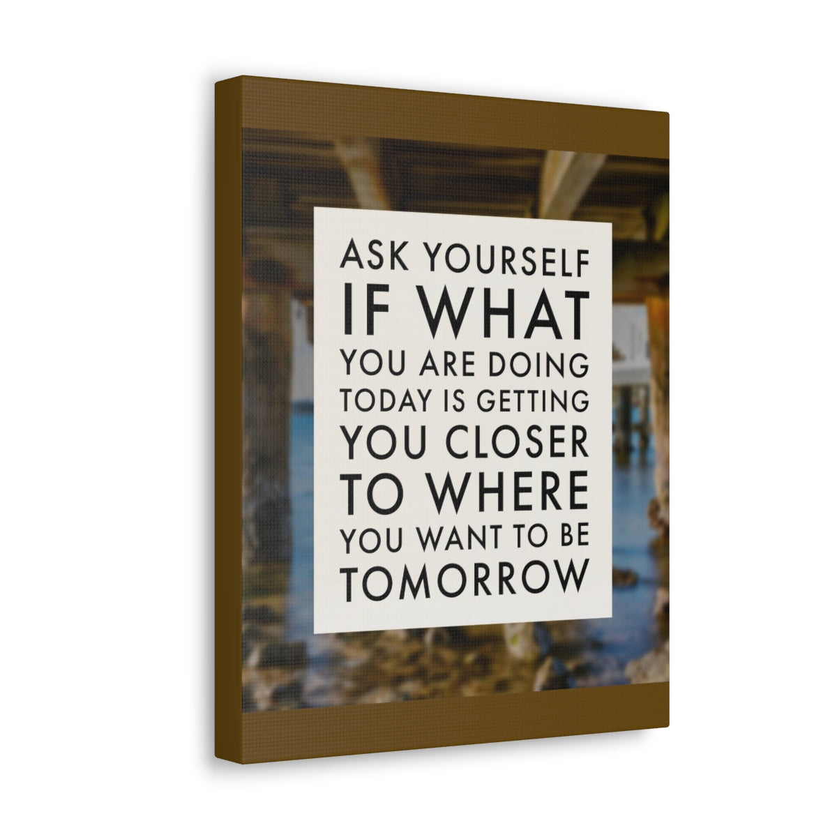 Scripture Walls Inspirational Wall Art Getting You Closer To Tomorrow Motivation Wall Decor for Home Office Gym Inspiring Success Quote Print Ready to Hang Unframed-Express Your Love Gifts