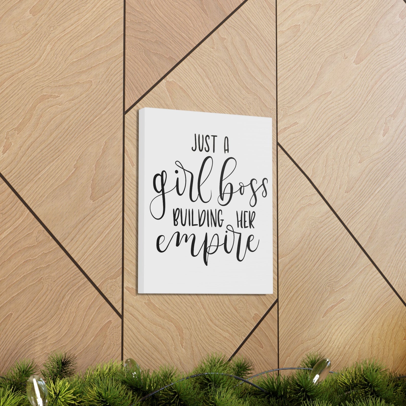 Scripture Walls Inspirational Wall Art Girl Boss Building Empire Motivation Wall Decor for Home Office Gym Inspiring Success Quote Print Ready to Hang Unframed-Express Your Love Gifts