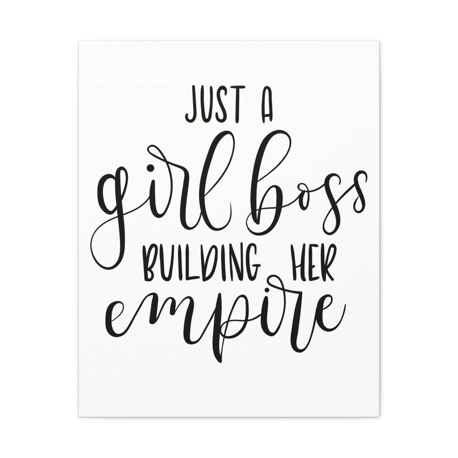 Scripture Walls Inspirational Wall Art Girl Boss Building Empire Motivation Wall Decor for Home Office Gym Inspiring Success Quote Print Ready to Hang Unframed-Express Your Love Gifts
